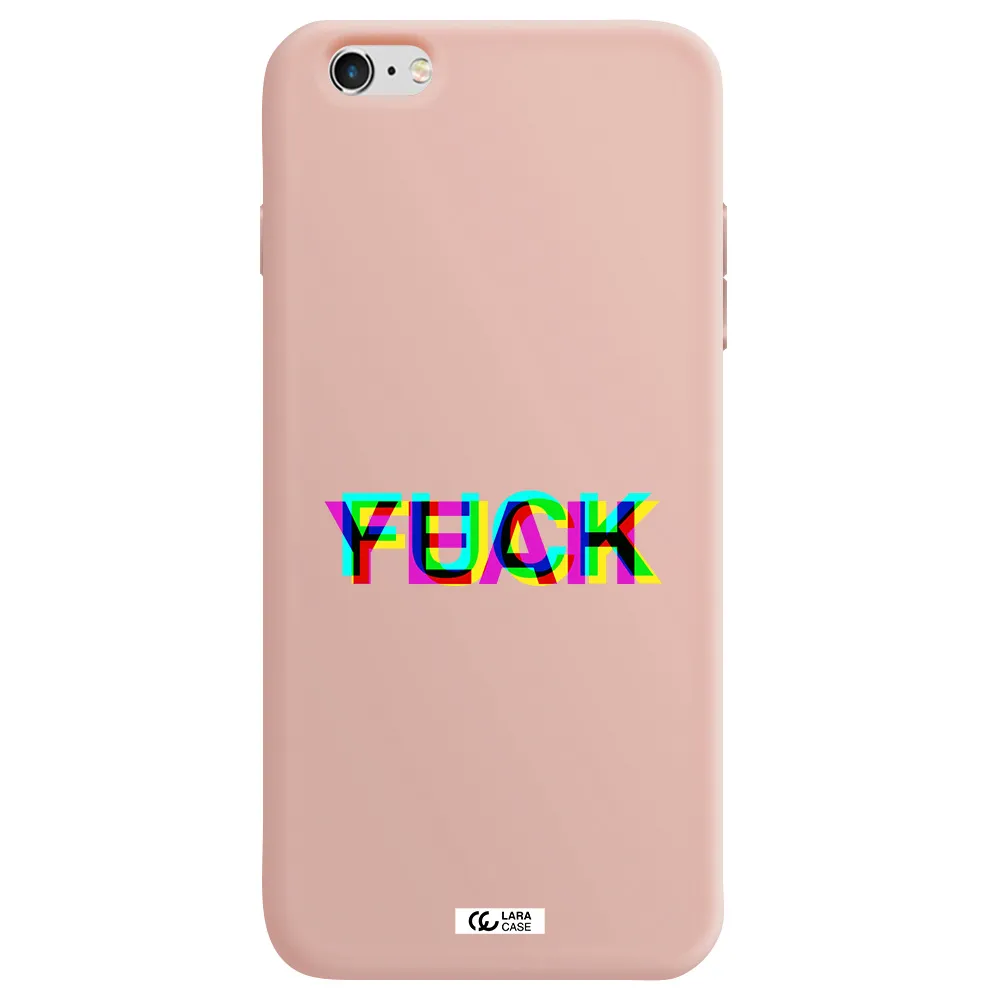 F#*K Yeah Apple iPhone 6S Silicone pastel pink Case