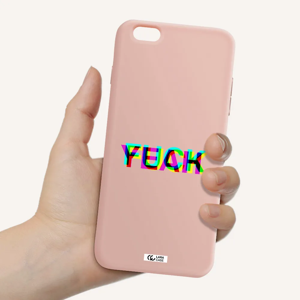 F#*K Yeah Apple iPhone 6S Silicone pastel pink Case