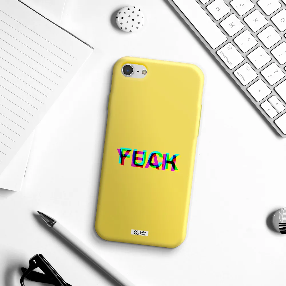 F#*K Yeah Apple iPhone 7 Silicone canary yellow Case
