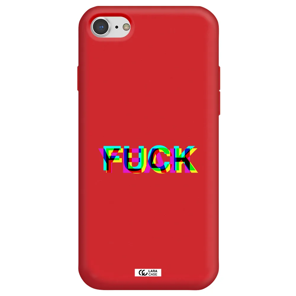 F#*K Yeah Apple iPhone 7 Silicone Imperial Red Case