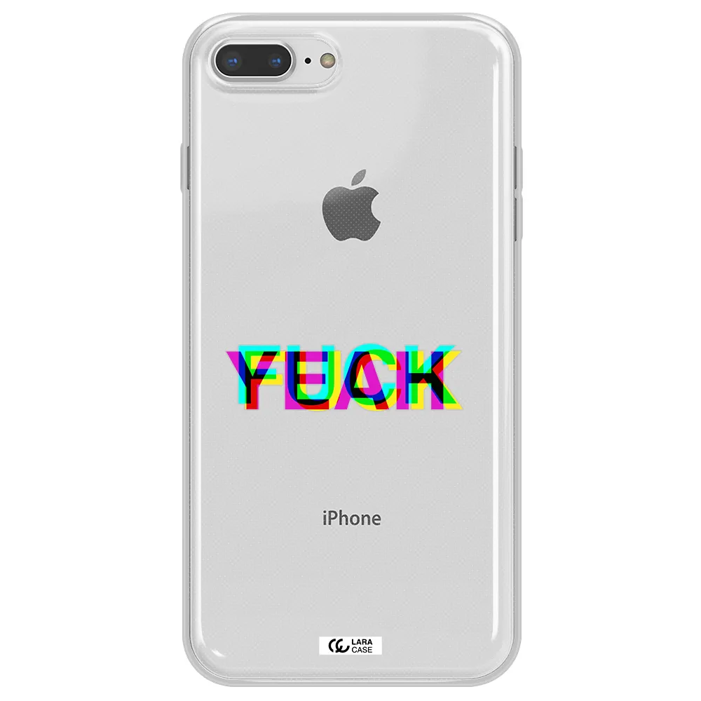F#*K Yeah Apple iPhone 8 plus Clear TPU Case