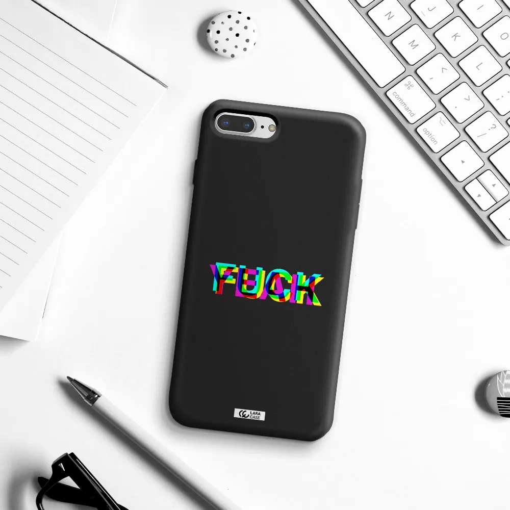 F#*K Yeah Apple iPhone 8 plus Silicone black Case