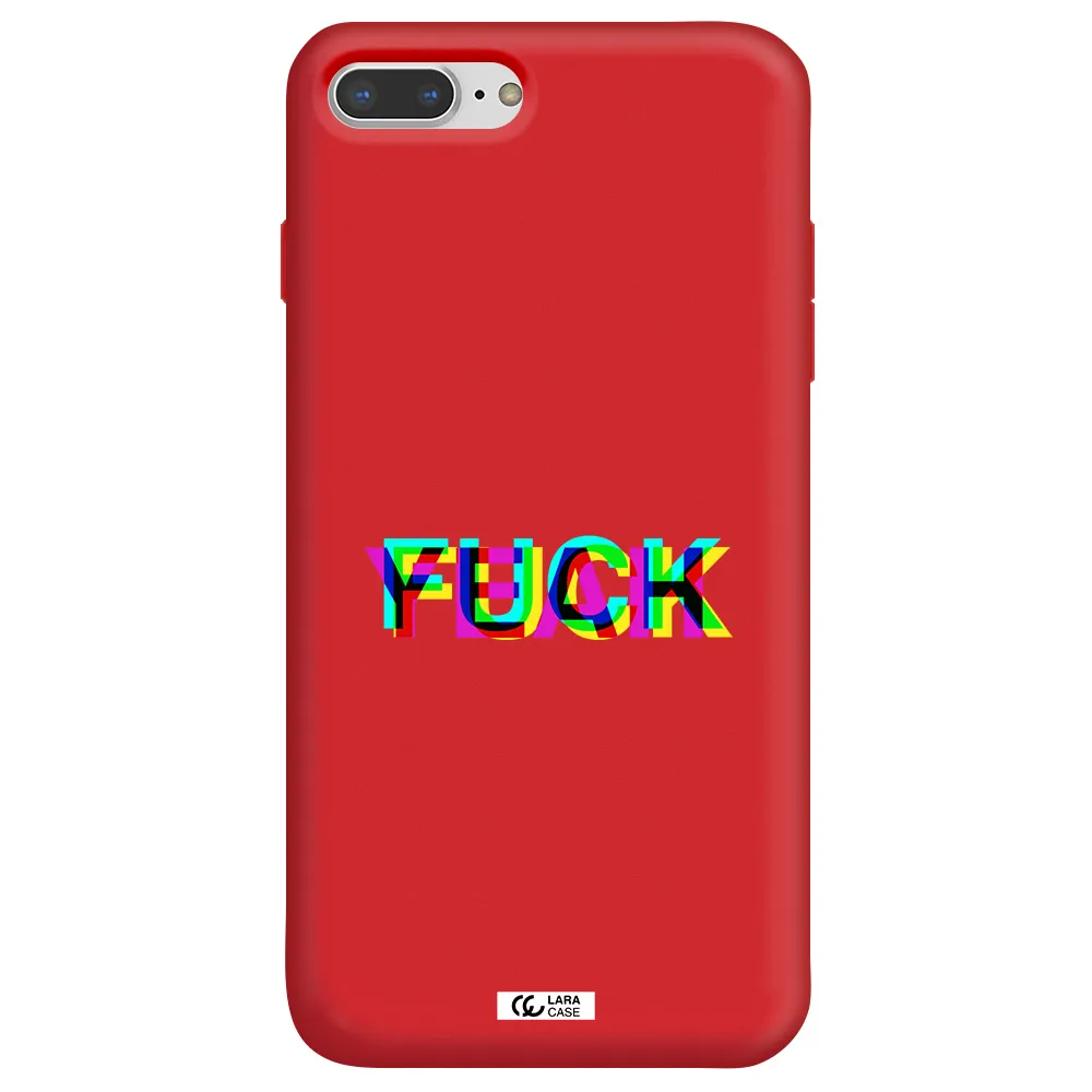F#*K Yeah Apple iPhone 8 plus Silicone Imperial Red Case