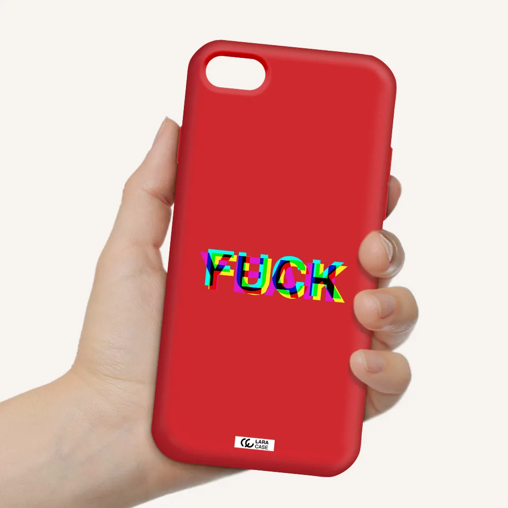 F#*K Yeah Apple iPhone 8 Silicone Imperial Red Case