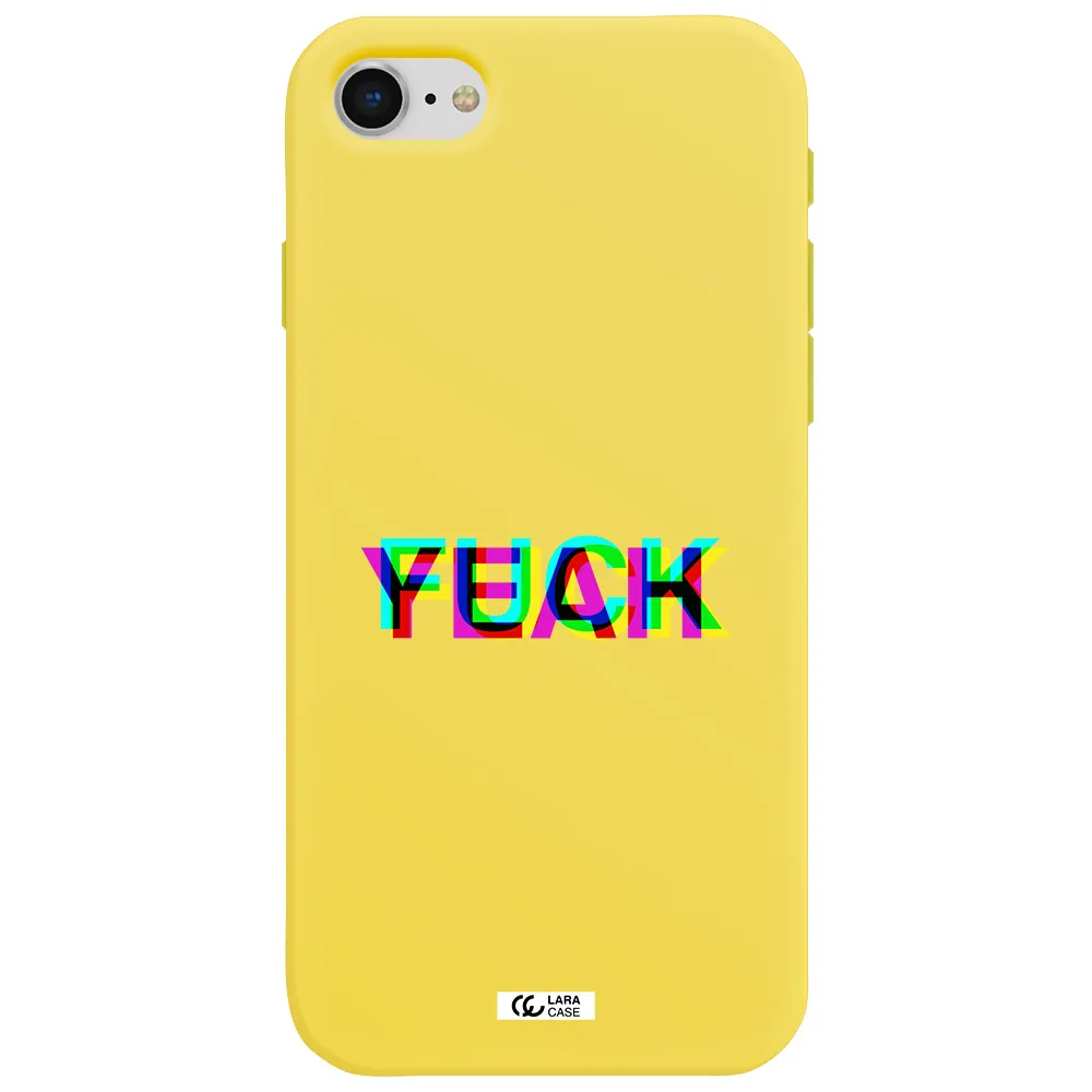 F#*K Yeah Apple iPhone se 2020 Silicone canary yellow Case