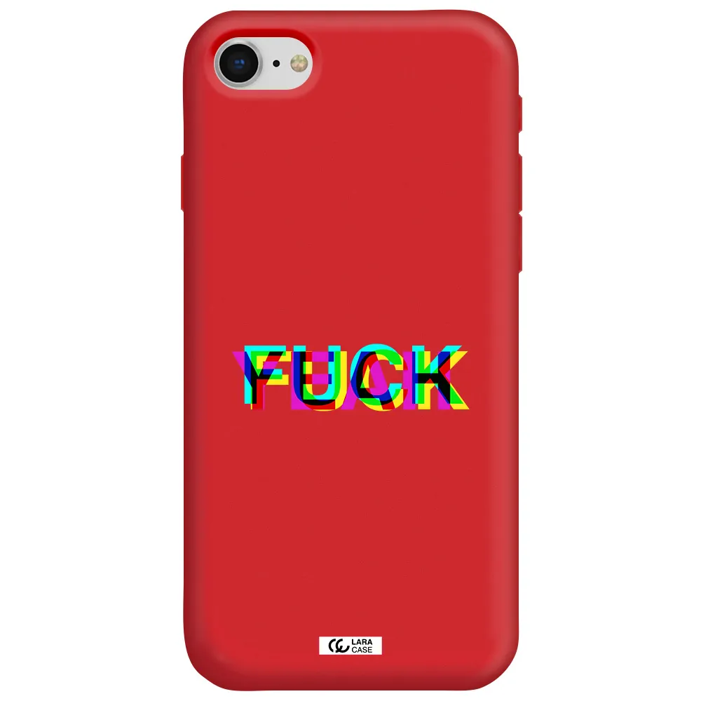 F#*K Yeah Apple iPhone se 2020 Silicone Imperial Red Case