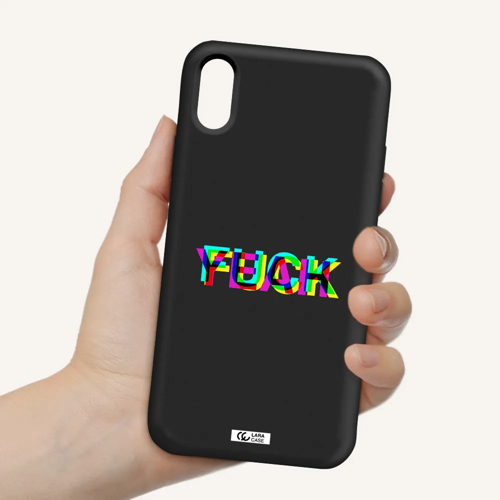 F#*K Yeah Apple iPhone X Silicone black Case