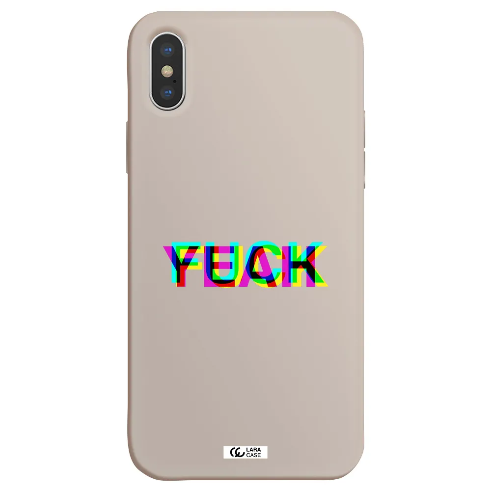 F#*K Yeah Apple iPhone X Silicone Stone Case
