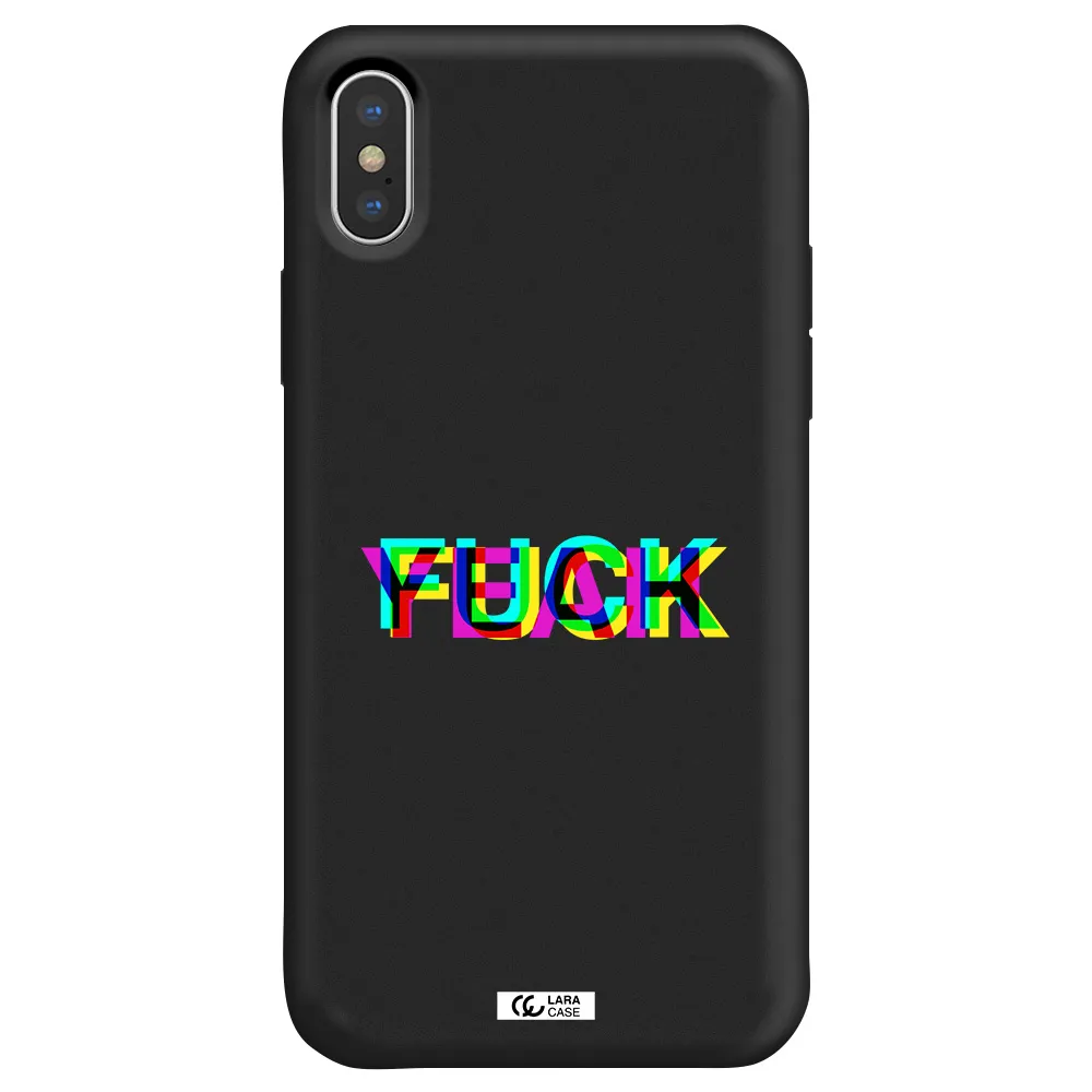 F#*K Yeah Apple iPhone XS Silicone black Case