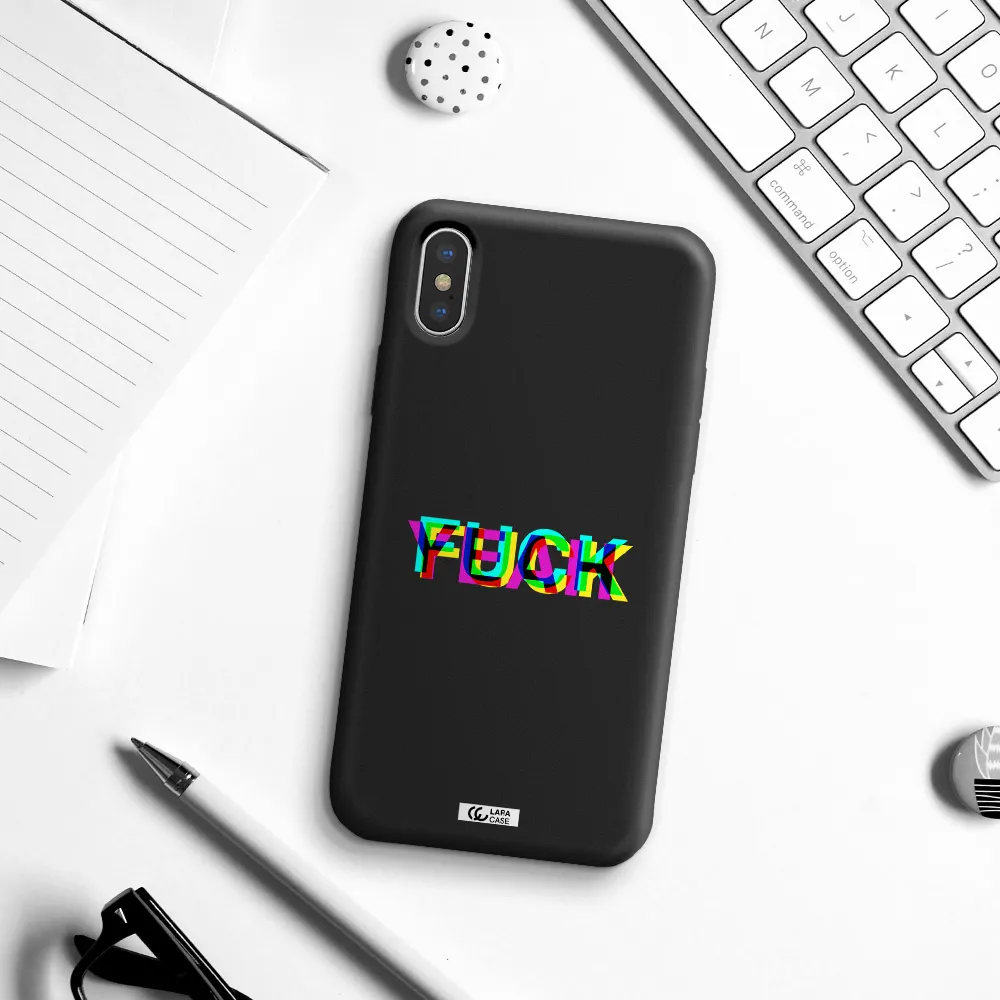 F#*K Yeah Apple iPhone XS Silicone black Case
