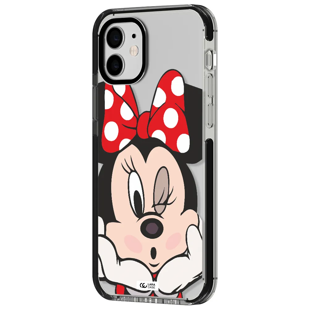 Minnie Mouse Apple iPhone 11 impact black border Case
