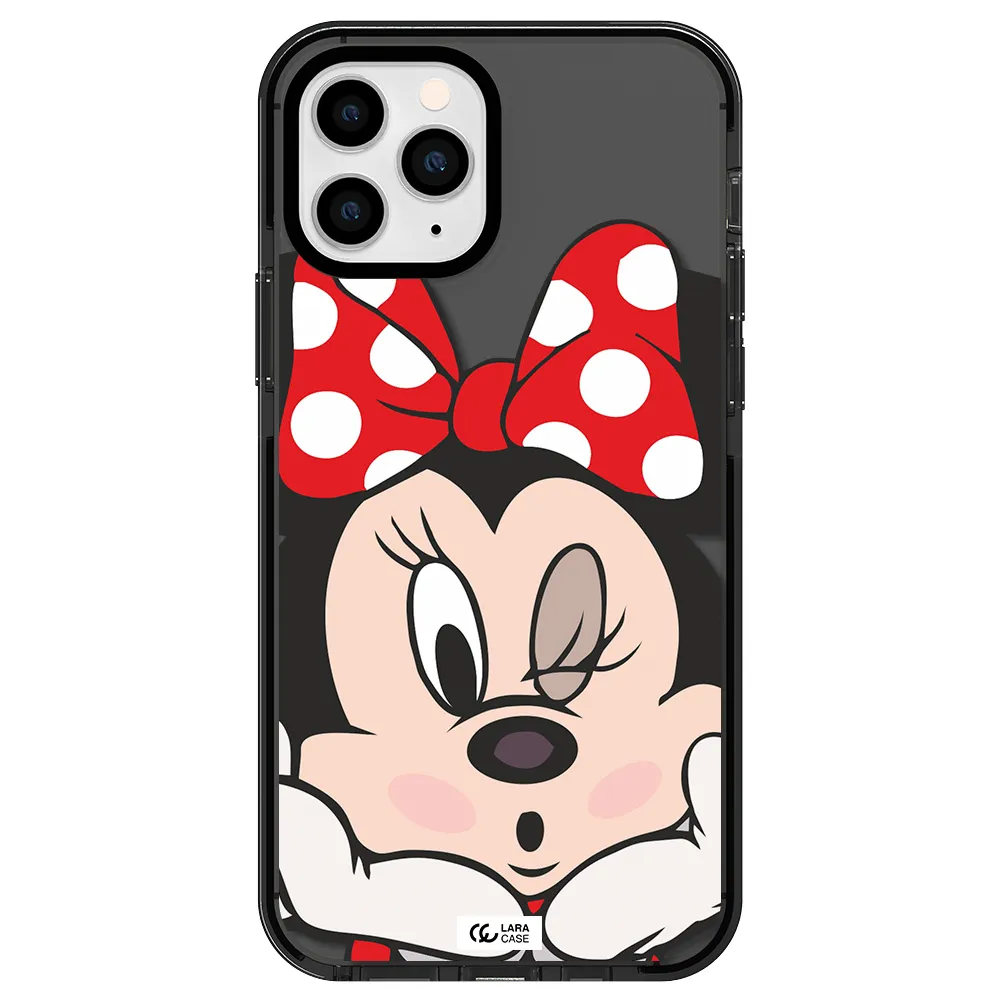 Minnie Mouse Apple iPhone 11 pro impact Smoke Black Case