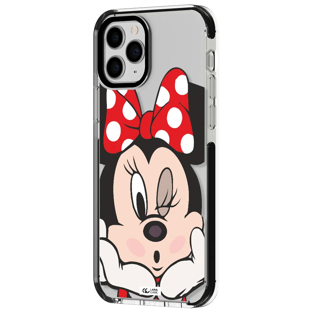 Minnie Mouse Apple iPhone 11 pro max impact black border Case