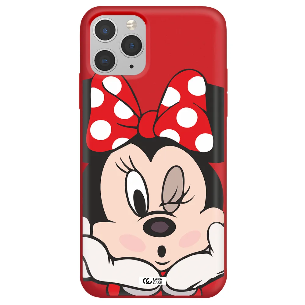Minnie Mouse Apple iPhone 11 pro max Silicone Imperial Red Case