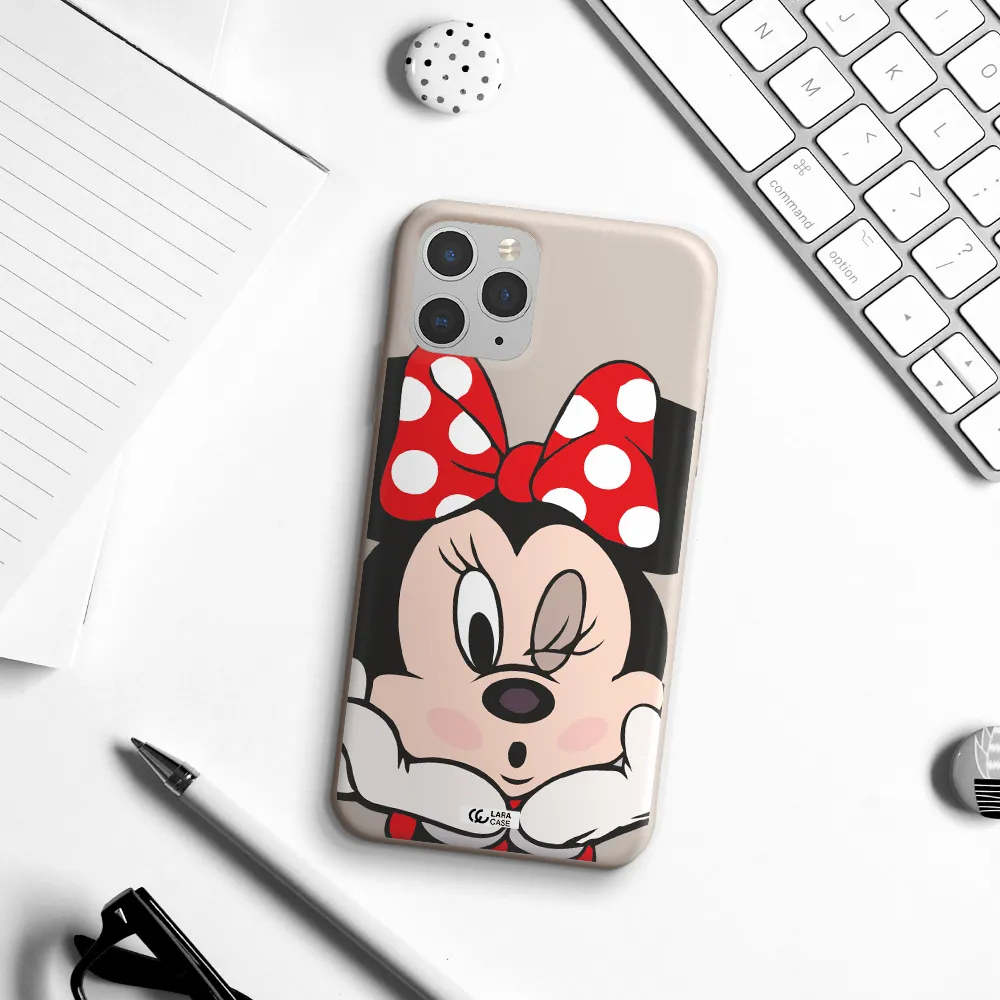 Minnie Mouse Apple iPhone 11 pro max Silicone Stone Case