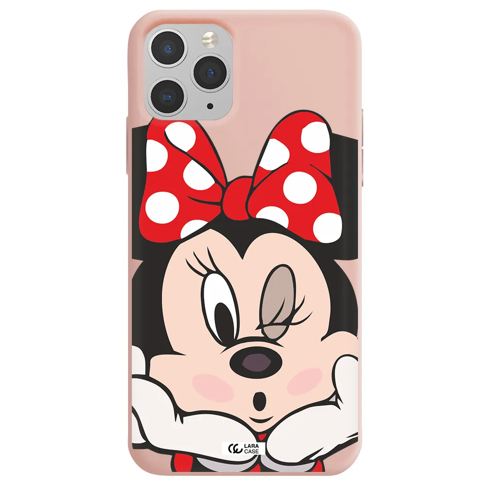 Minnie Mouse Apple iPhone 11 pro Silicone pastel pink Case