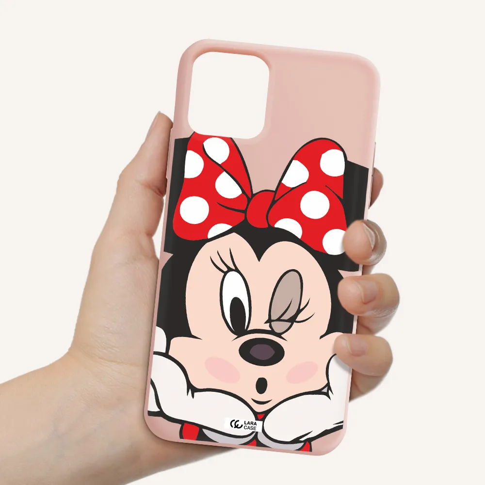 Minnie Mouse Apple iPhone 11 pro Silicone pastel pink Case