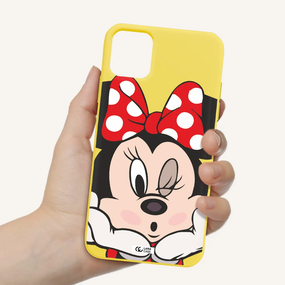 Minnie Mouse Apple iPhone 11 Silicone canary yellow Case