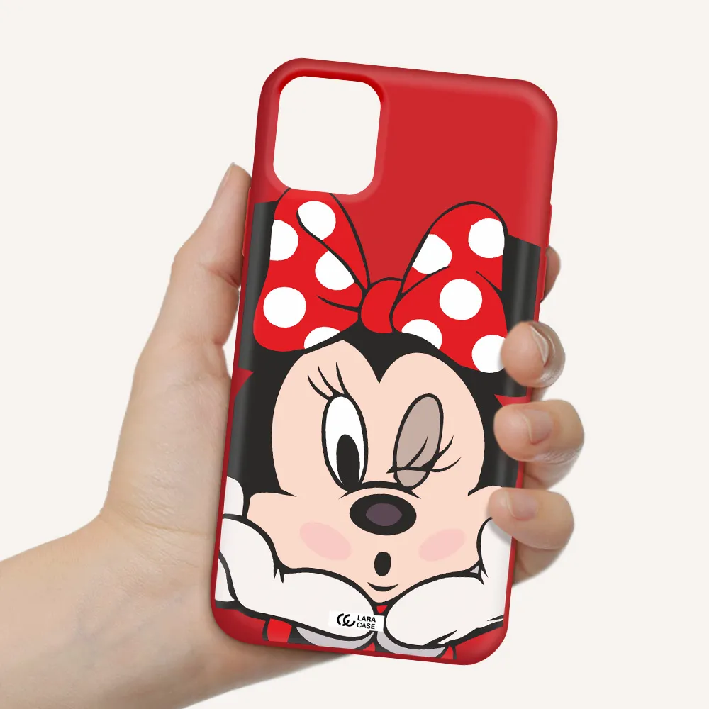 Minnie Mouse Apple iPhone 11 Silicone Imperial Red Case