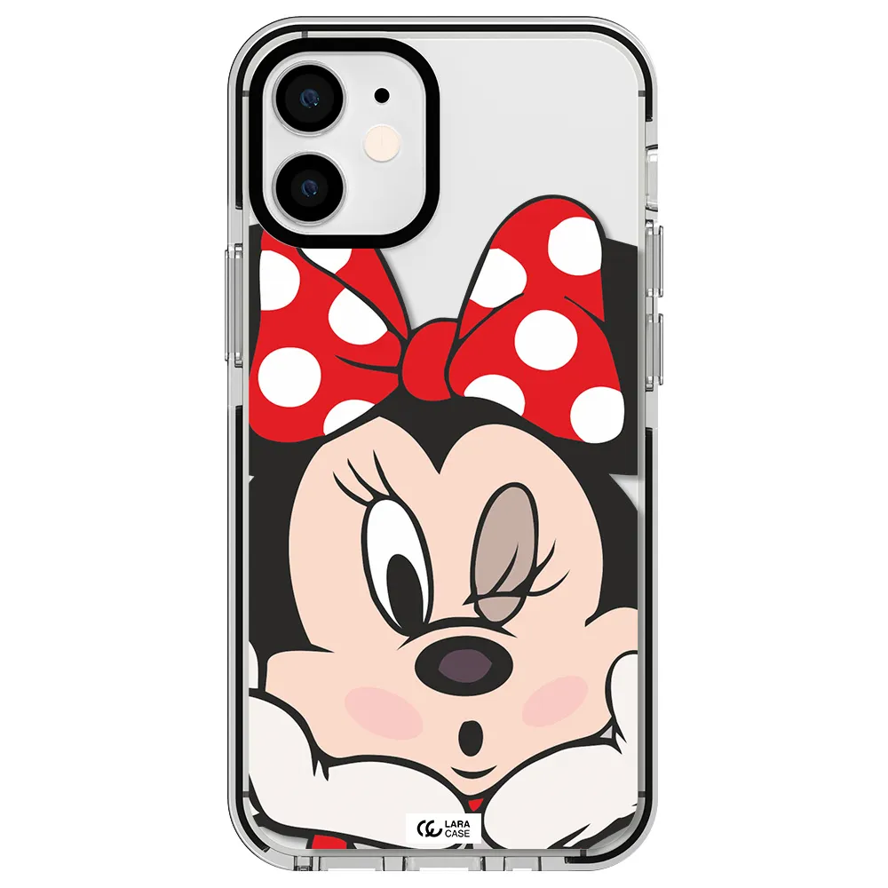 Minnie Mouse Apple iPhone 12 mini impact black border Case