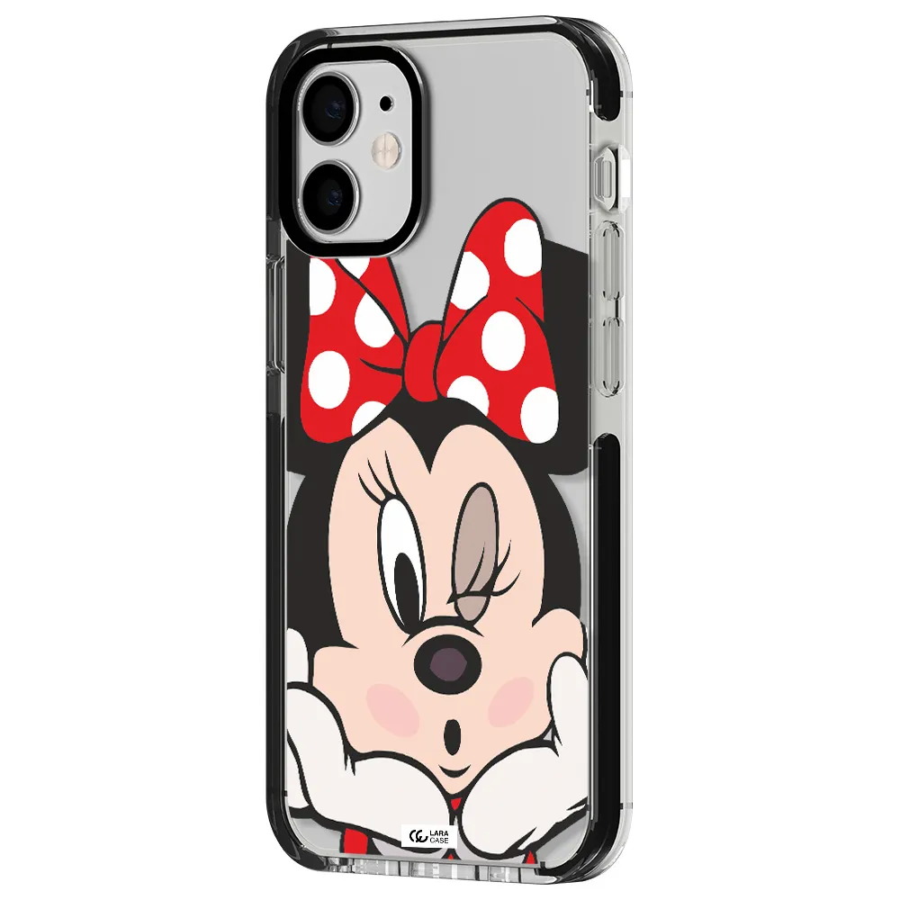 Minnie Mouse Apple iPhone 12 mini impact black border Case