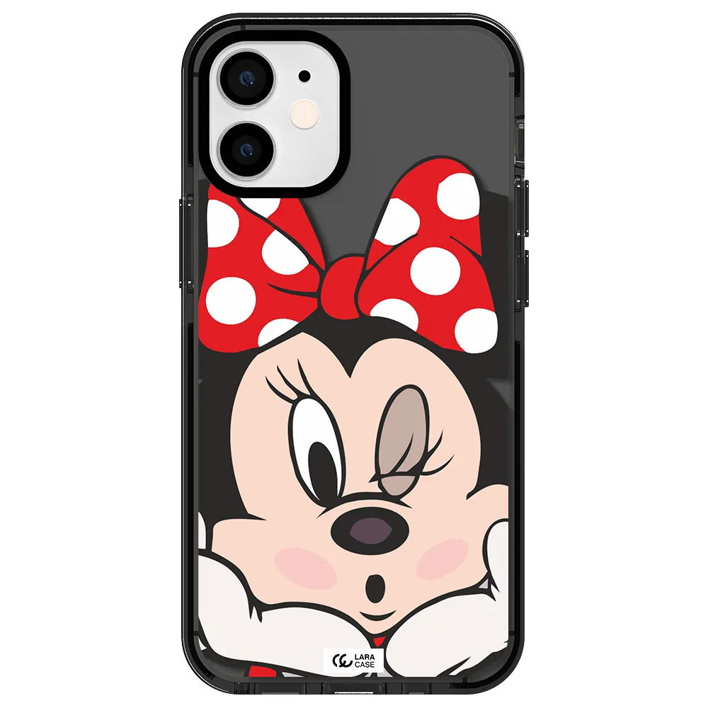 Minnie Mouse Apple iPhone 12 mini impact Smoke Black Case