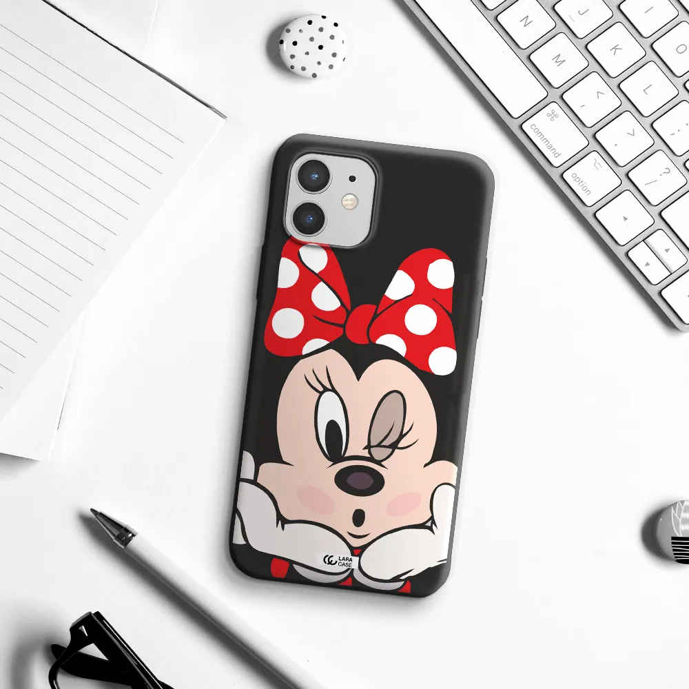 Minnie Mouse Apple iPhone 12 mini Silicone black Case