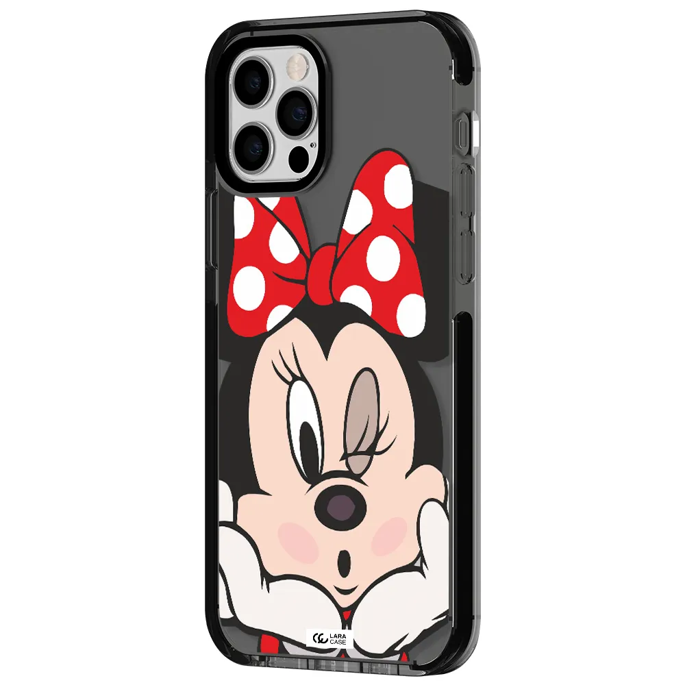 Minnie Mouse Apple iPhone 12 pro impact Smoke Black Case