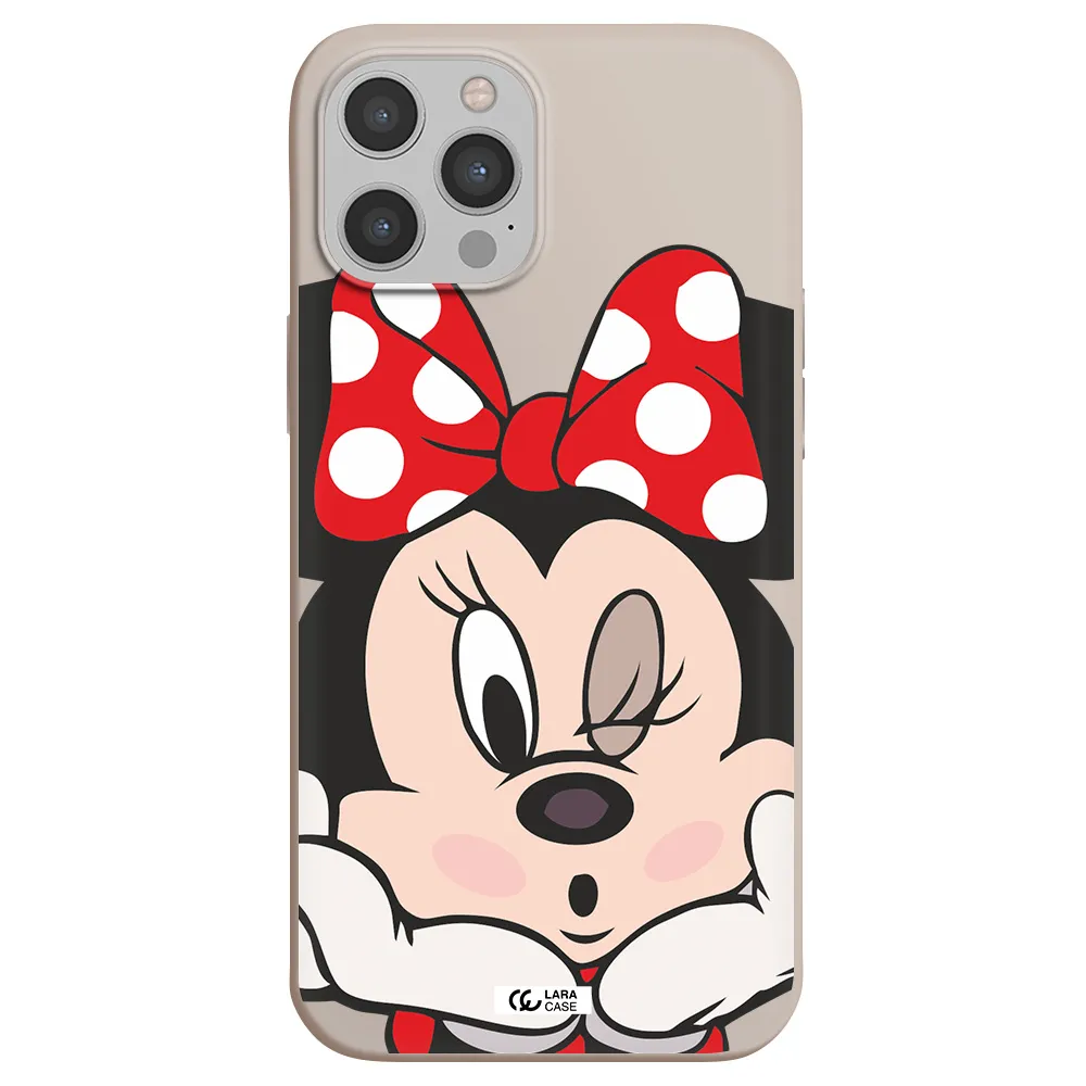 Minnie Mouse Apple iPhone 12 pro max Silicone Stone Case