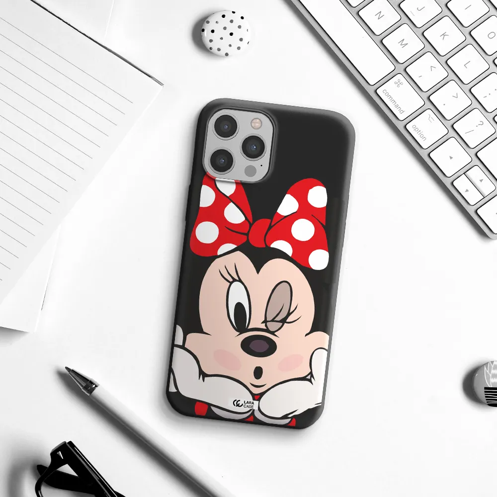 Minnie Mouse Apple iPhone 12 pro Silicone black Case