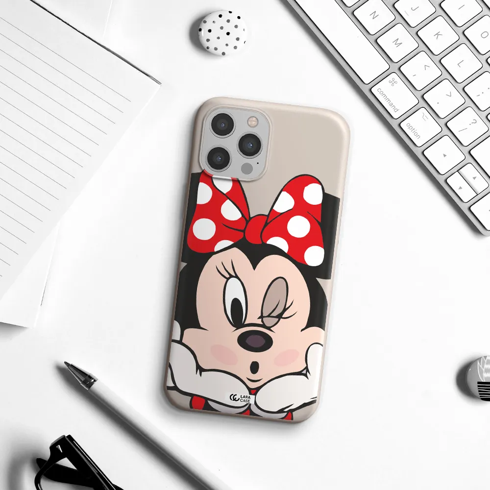 Minnie Mouse Apple iPhone 12 pro Silicone Stone Case