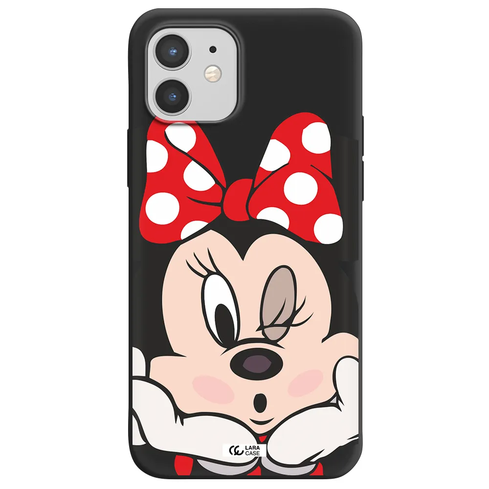 Minnie Mouse Apple iPhone 12 Silicone black Case