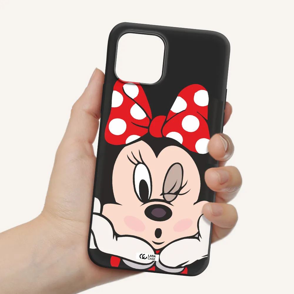 Minnie Mouse Apple iPhone 12 Silicone black Case