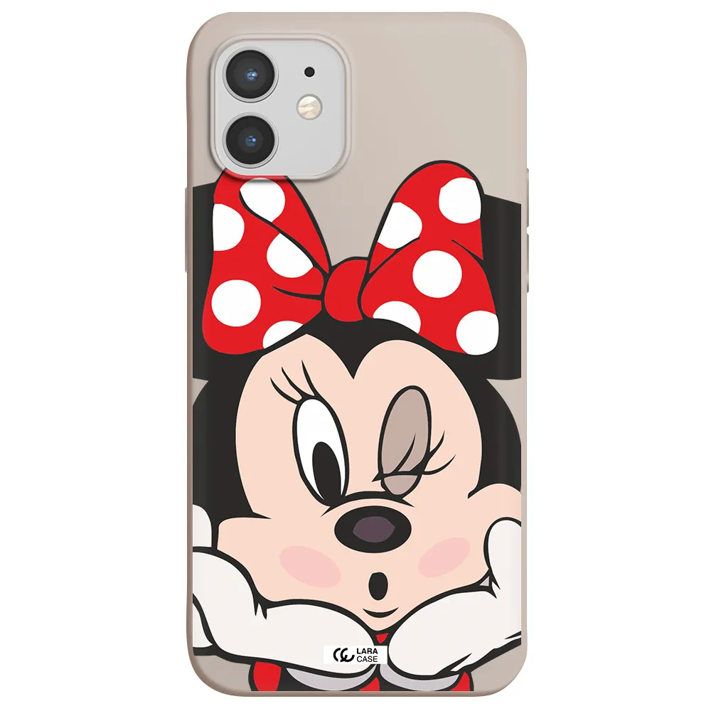 Minnie Mouse Apple iPhone 12 Silicone Stone Case