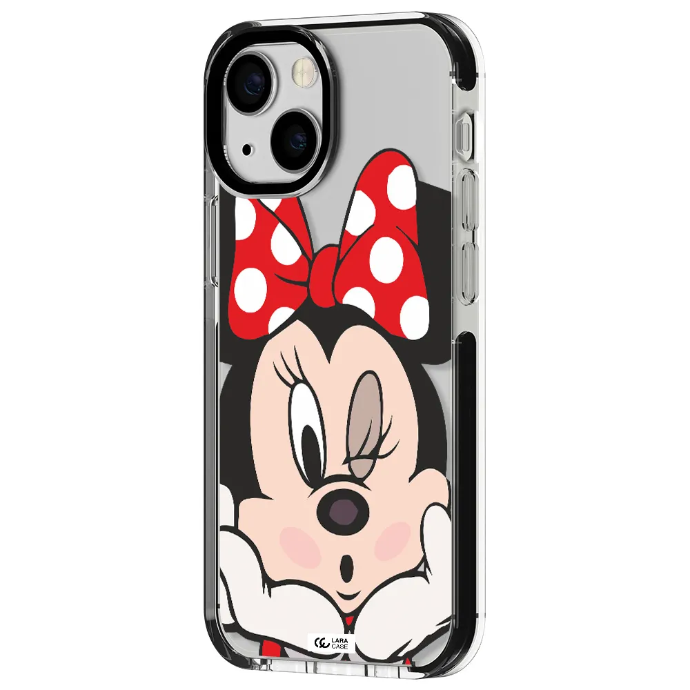 Minnie Mouse Apple iPhone 13 mini impact black border Case