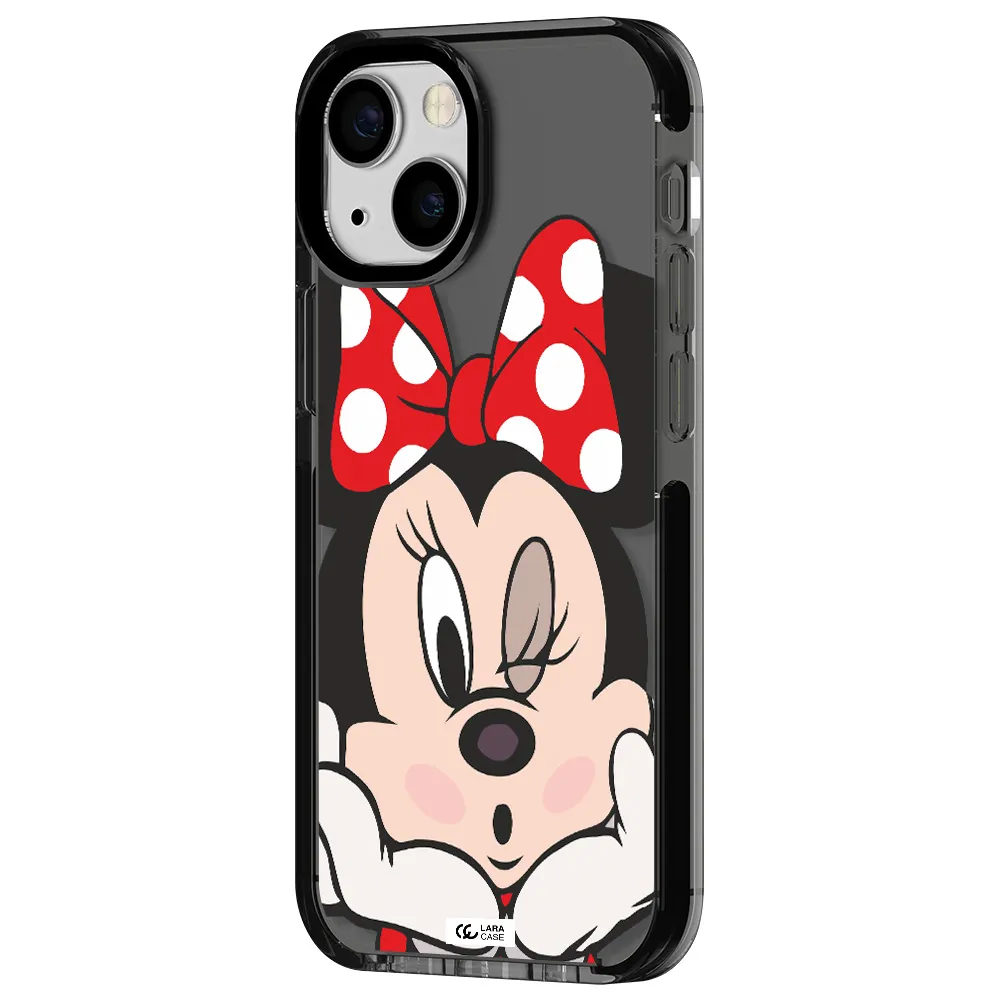 Minnie Mouse Apple iPhone 13 mini impact Smoke Black Case