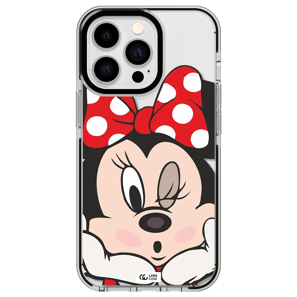 Minnie Mouse Apple iPhone 13 Pro impact black border Case