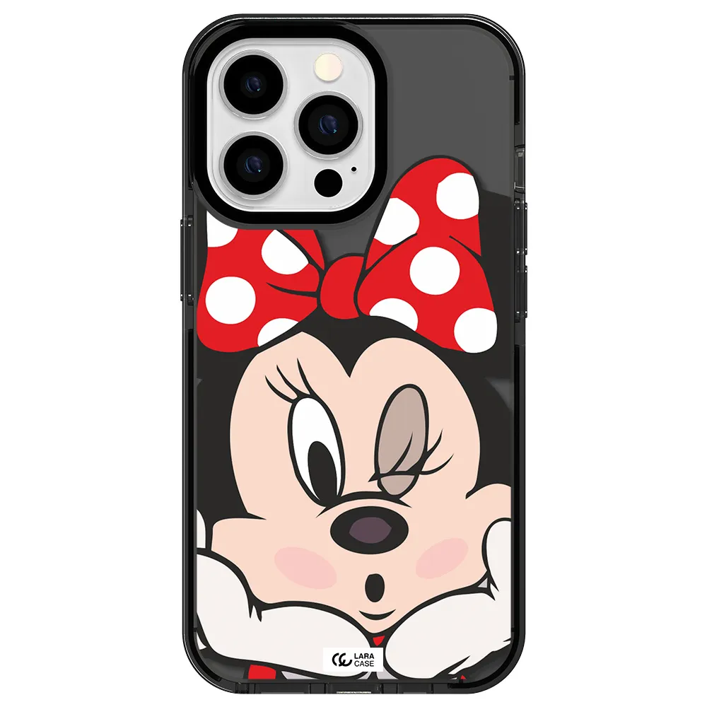 Minnie Mouse Apple iPhone 13 Pro impact Smoke Black Case