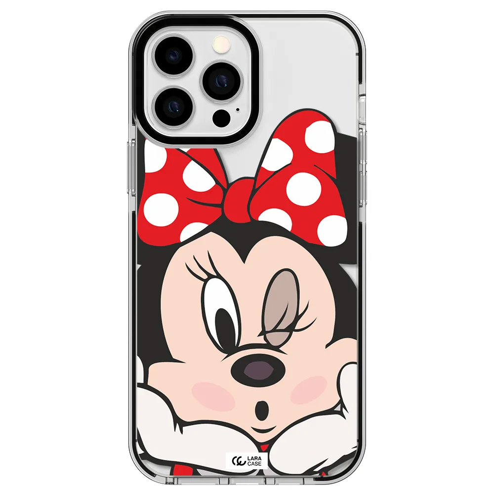 Minnie Mouse Apple iPhone 13 Pro Max impact black border Case