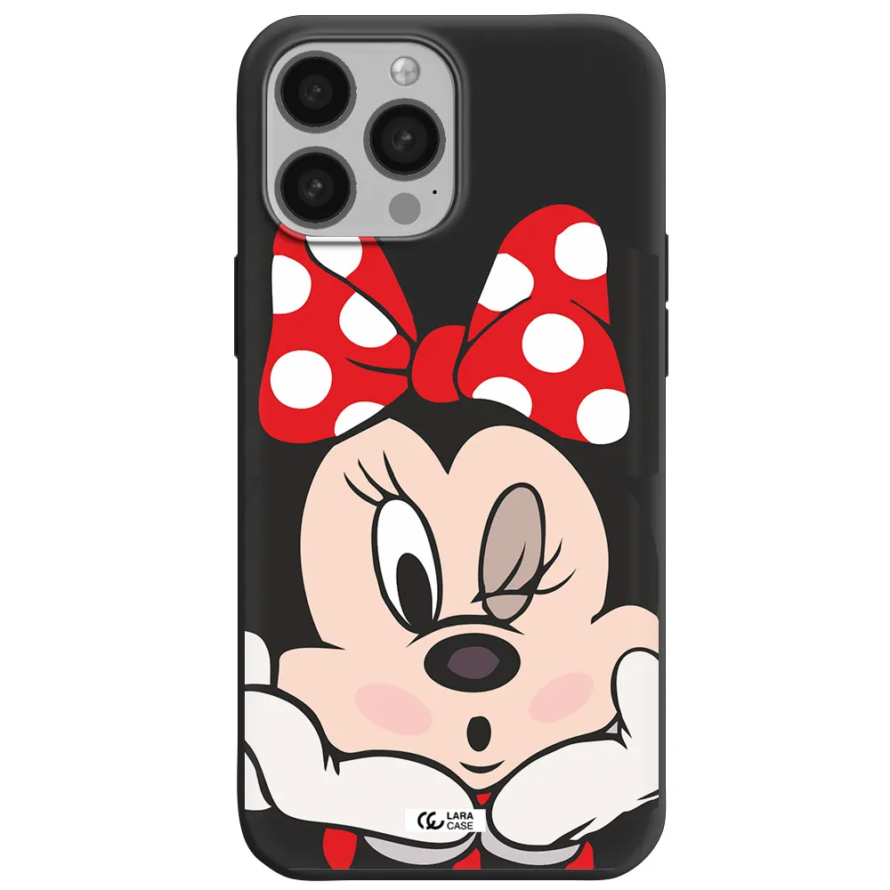 Minnie Mouse Apple iPhone 13 Pro Max Silicone black Case