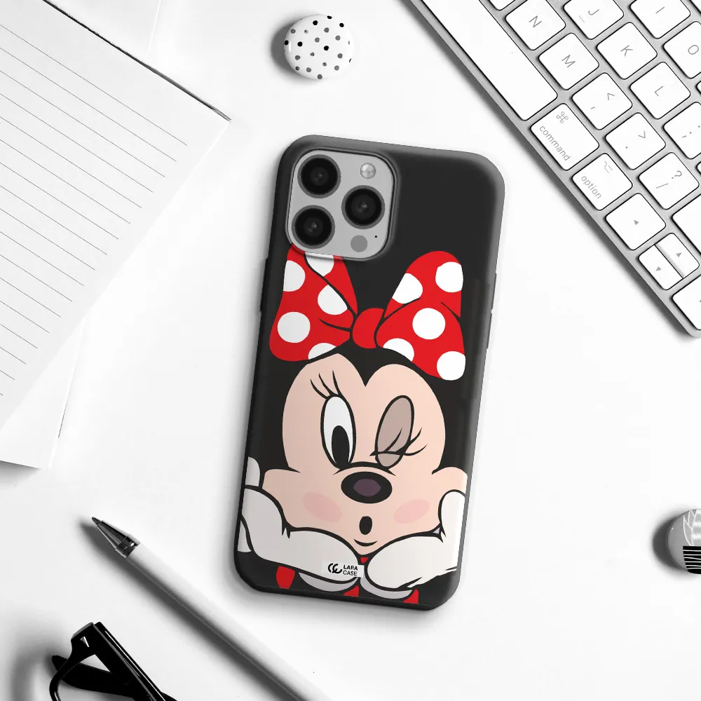 Minnie Mouse Apple iPhone 13 Pro Max Silicone black Case