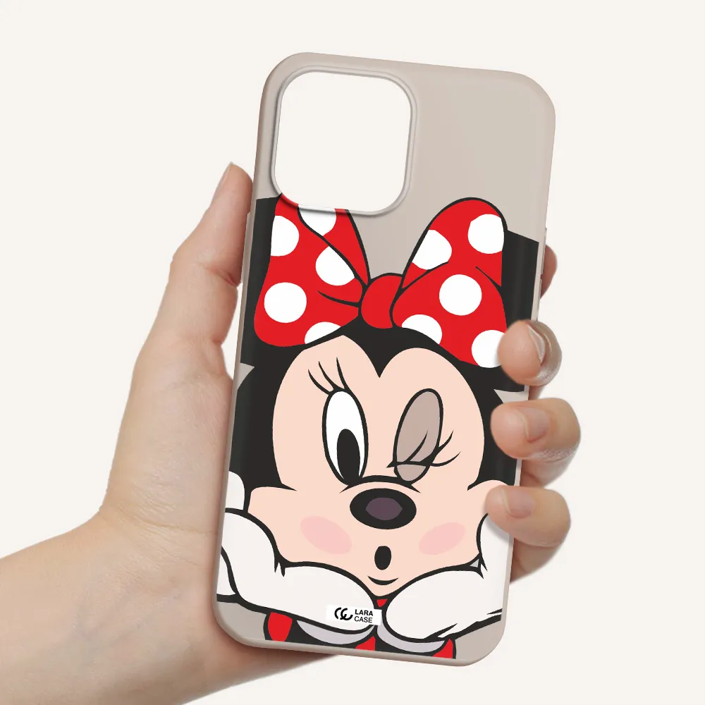 Minnie Mouse Apple iPhone 13 Pro Max Silicone Stone Case