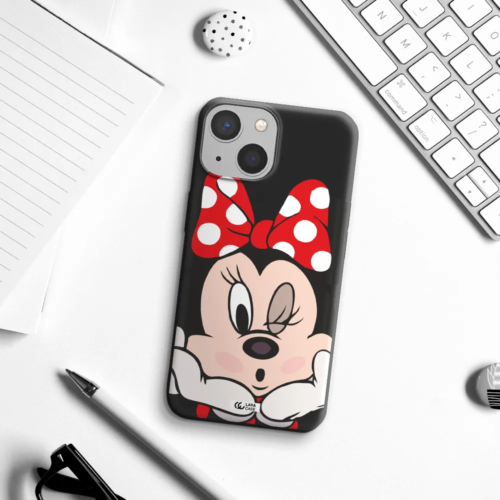 Minnie Mouse Apple iPhone 13 Silicone black Case