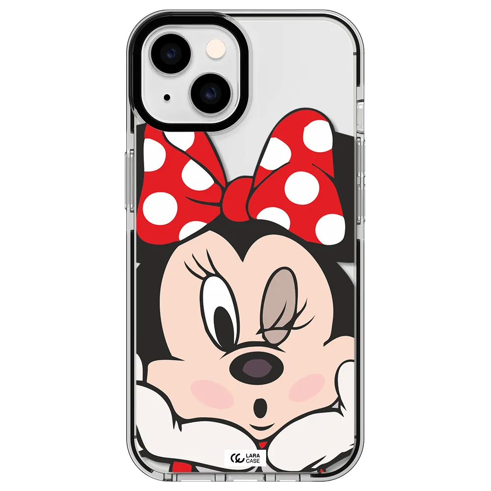 Minnie Mouse Apple iPhone 14 impact black border Case
