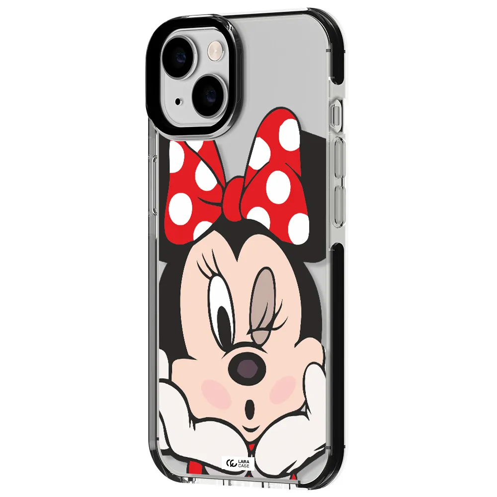 Minnie Mouse Apple iPhone 14 impact black border Case