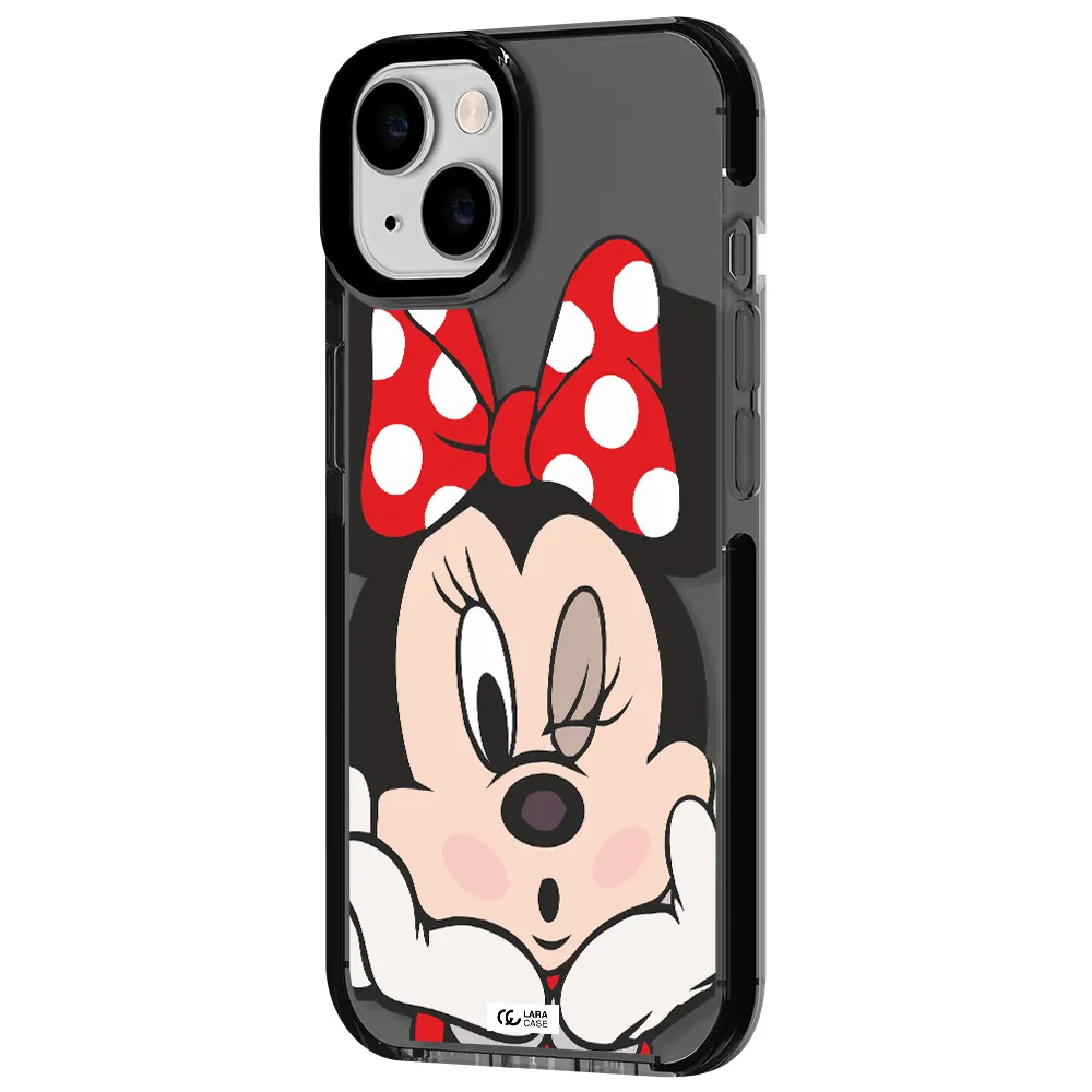 Minnie Mouse Apple iPhone 14 impact Smoke Black Case