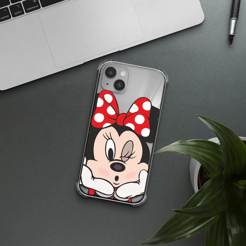 Minnie Mouse Apple iPhone 14 plus Clear PC Case