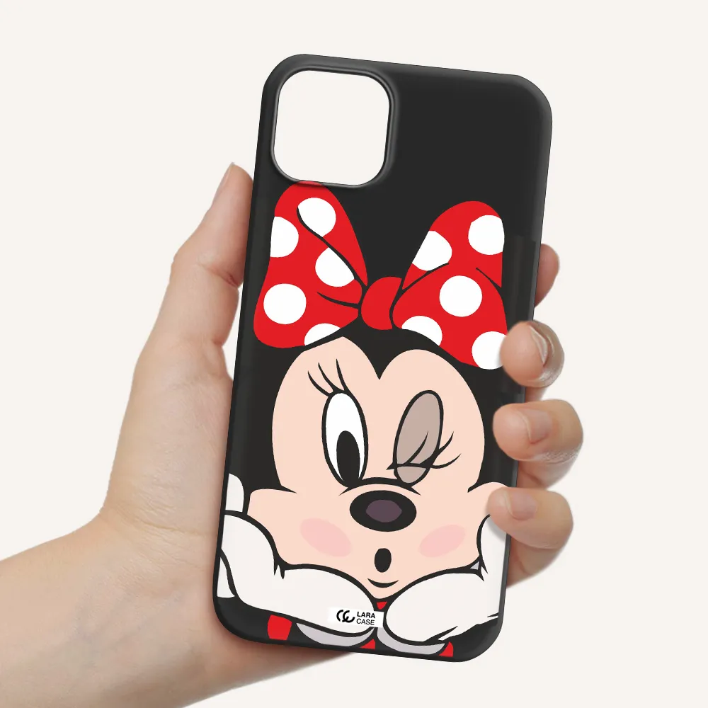Minnie Mouse Apple iPhone 14 plus Silicone black Case