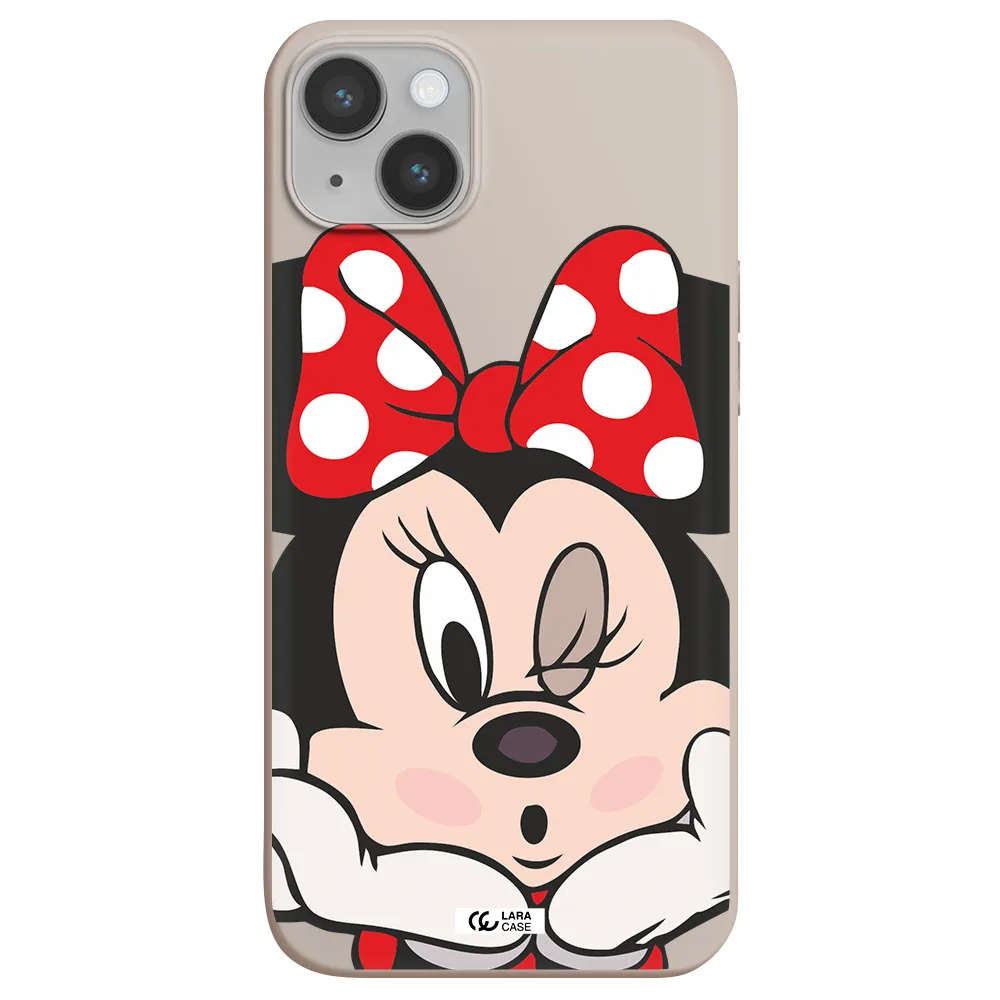 Minnie Mouse Apple iPhone 14 plus Silicone Stone Case