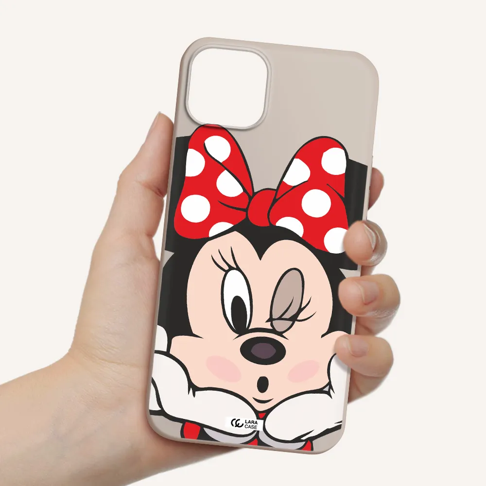Minnie Mouse Apple iPhone 14 plus Silicone Stone Case